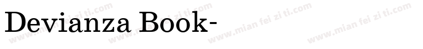 Devianza Book字体转换
